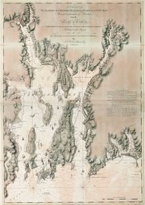 Mapa Ipswichského zálivu a mysu Ann, atlantické pobřeží Severní Ameriky od Joseph Frederick Wallet DesBarres