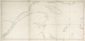 Mapa zálivu a řeky svatého Vavřince, cca 1778 (tisk)