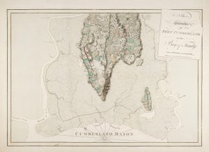 Okolí pevnosti Fort Cumberland v zálivu Fundy od Joseph Frederick Wallet DesBarres