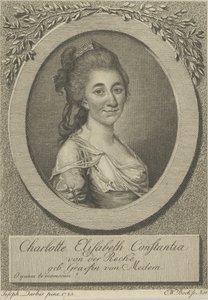 Portrét Elisy von der Recke 1754-1833, 1783. od Joseph Friedrich August Darbes