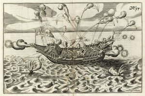 Ilustrace z Naval Architecture von J. Furttenbach od Joseph Furttenbach