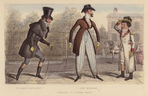 Dandies of Other Days (kolorovaná rytina)