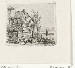Kuřata ve stodole