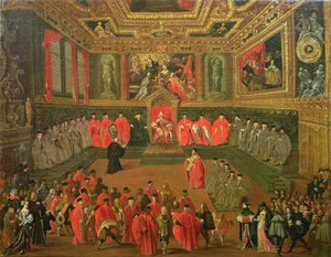 Audience s dóžetem v College of the Ducale Palace