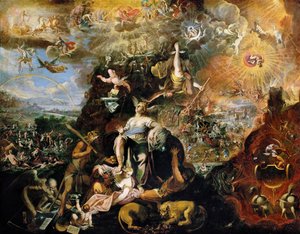 Baroko: Alegorie (Apokalypsa) par Heintz, Joseph, mladší (asi 1600-po 1674)
