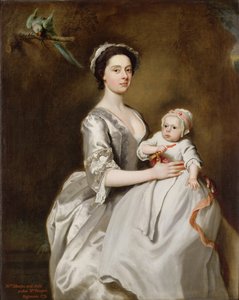 Paní Sharpeová a Child od Joseph Highmore
