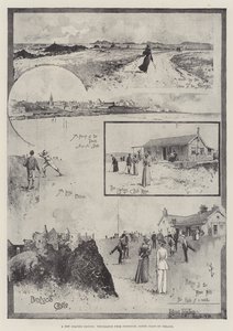 Nové golfové hřiště, tužky z Portrush, Severní pobřeží Irska od Joseph Holland Tringham