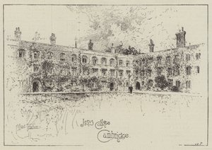 Jesus College, Cambridge od Joseph Holland Tringham