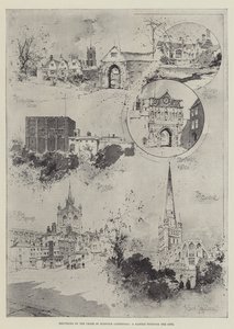 Znovuotevření sboru Norwichské katedrály, procházka městem od Joseph Holland Tringham