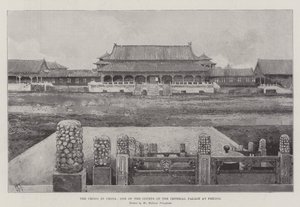 Krize v Číně, jeden z dvorů císařského paláce v Pekingu od Joseph Holland Tringham