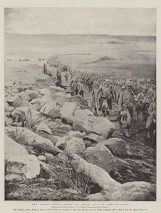 Gordon Highlanders na cestě do Elandslaagte