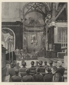 Ztráta Viktorie, slavnostní zádušní mše v katedrále sv. Jana, Malta, 4. července od Joseph Holland Tringham