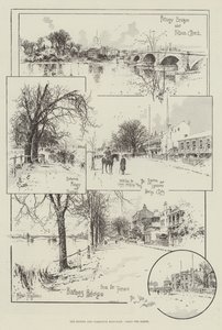 Oxford a Cambridge Boat-Race, podél Banks od Joseph Holland Tringham