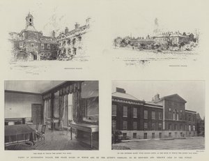 Pohledy na Kensingtonský palác, jehož státní komnaty mají být z příkazu královny restaurovány a zpřístupněny veřejnosti od Joseph Holland Tringham