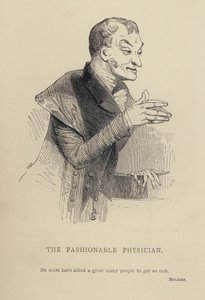 Kenny Meadows: The Fashionable Physician (rytina)