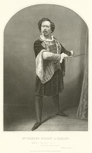 Pan Charles Dillon jako Hamlet, dějství III, scéna IV