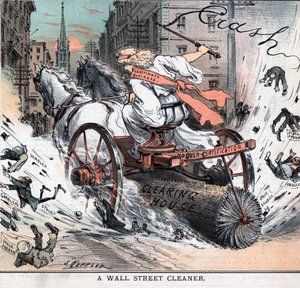 Wall Street cleaner od Joseph Ferdinand Keppler od Joseph Keppler
