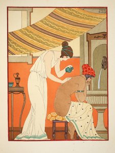 Rány se musí mazat olejem, ilustrace z knihy "Hippokratovy spisy", 1934 od Joseph Kuhn Regnier