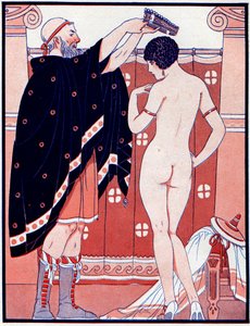 Tři ženské ceny - Cena za krásu - ilustrace z la Vie Parisienne, 1929 od Joseph Kuhn Regnier