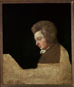 Wolfgang Amadeus Mozart ... (olej na plátně) od Joseph Lange