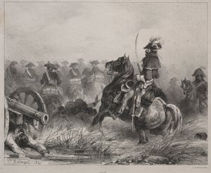 Jezdecká scéna, 1836. od Joseph-Louis Hippolyte Bellange