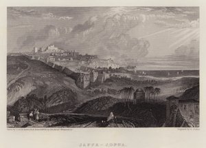 Jaffa, Joppa (barevné lito) od Joseph Mallord William (after) Turner