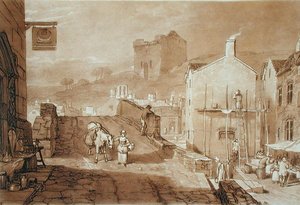 Morpeth, Northumberland, rytý Charles Turner (1773-1857) publikoval 1808 (rytina)