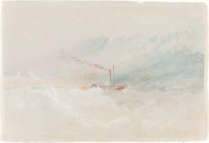 Paketová loď z Doveru od Joseph Mallord William Turner