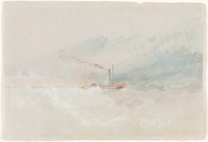 Poštovní loď u Doveru od Joseph Mallord William Turner