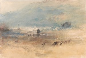 Loď přibližující se k přístavu Margate v bouřlivém moři od Joseph Mallord William Turner