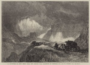 Sněhová bouře na Mont Cenis od Joseph Mallord William Turner
