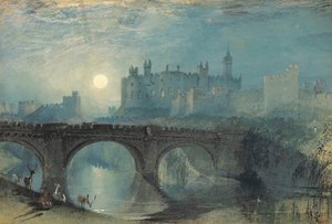 Hrad Alnwick, c. 1829 od Joseph Mallord William Turner