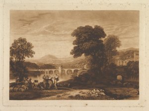 Apuleia in Search of Apuleius nepublikovaná deska, Liber Studiorum, 1813-23. od Joseph Mallord William Turner