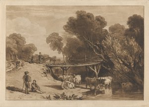 Most a krávy od Joseph Mallord William Turner