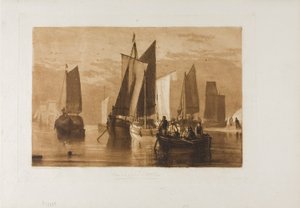 Klid, deska 44 z Knihy studií od Joseph Mallord William Turner