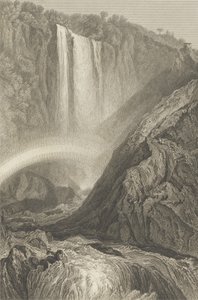 Kaskáda Terni, asi 1820 od Joseph Mallord William Turner