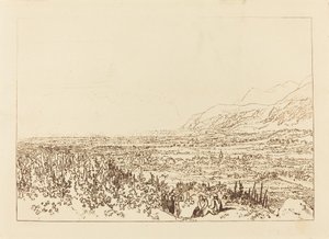 Řetězec Alp od Grenoblu po Chamberi od Joseph Mallord William Turner
