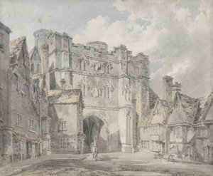 Christ Church Gate, Canterbury, 1793-94 (wc na papíře) od Joseph Mallord William Turner