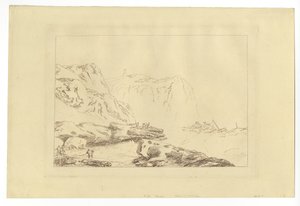 Pobřeží Yorkshire (lept) od Joseph Mallord William Turner