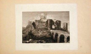 Hrad Corfe, Dorsetshire od Joseph Mallord William Turner