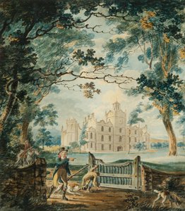Cote House, Near Bristol, 1792 (wc a pero na papíře) od Joseph Mallord William Turner
