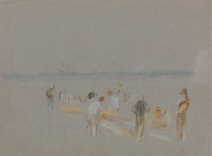 Kriket na Goodwin Sands od Joseph Mallord William Turner