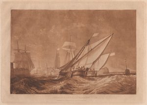 Vstup do přístavu v Calais od Joseph Mallord William Turner