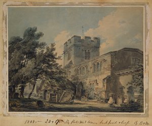 Finchley Church, 1801 od Joseph Mallord William Turner