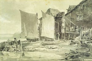 Rybářská chata, Dover od Joseph Mallord William Turner