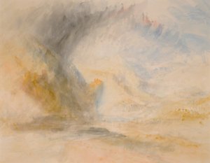 Foot of St. Gothard, c.1842 (akvarel na papíře) od Joseph Mallord William Turner