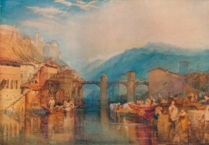 Grenoble Bridge, 1824 od Joseph Mallord William Turner