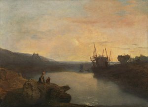 Hrad Harlech, z Tygwyn Ferry, Summer