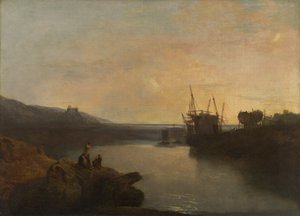 Hrad Harlech, z Tygwyn Ferry, Summer