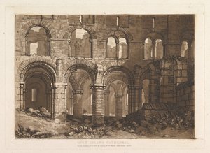 Katedrála Svatého ostrova Liber Studiorum, část III, deska 11, 20. února 1808. od Joseph Mallord William Turner